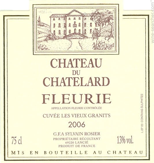 2014 Chateau du Chatelard Fleurie Cuvee Les Vieux Granits - click image for full description
