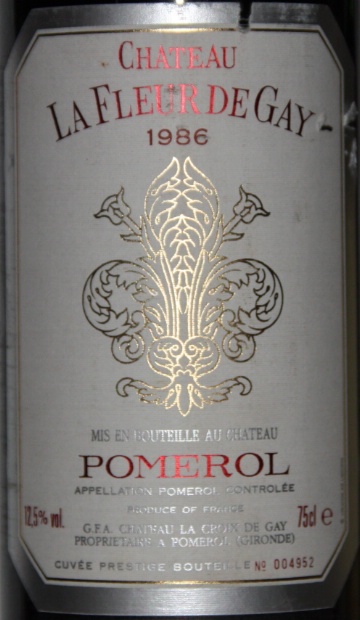 1986 Chateau La Fleur de Gay Pomerol image