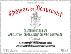 1983 Chateau Beaucastel Chateauneuf Du Pape Rhone, France - click image for full description