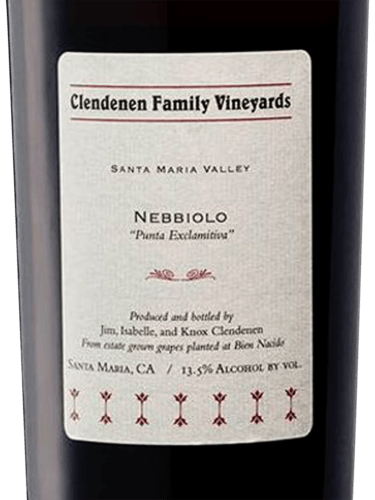 2005 Clendenen Family Vineyards Nebbiolo 'Punta Exclamitiva' Santa Maria Valley 3 LITER image