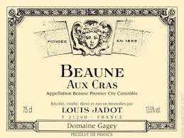 2014 Louis Jadot Domaine Gagey Aux Cras Beaune Premier Cru, France - click image for full description