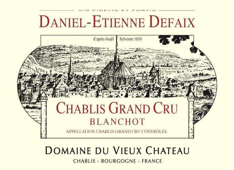 2010 DANIEL ETIENNE DEFAIX CHABLIS BLANCHOT Grand cru - click image for full description