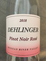2018 Dehlinger Pinot Noir Rose Russian River Valley - click image for full description