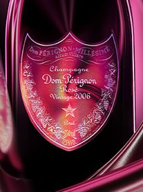 2008 Dom Perignon Rose Brut Champagne Lady Gaga Edition - click image for full description