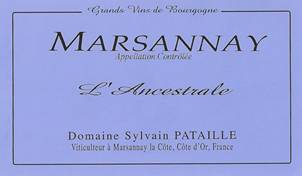 2017 Domaine Sylvain Pataille Ancestral Marsannay - click image for full description