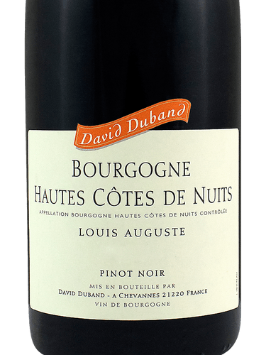 2020 Domaine David Duband Haut-Cotes de Nuits Burgundy France - click image for full description