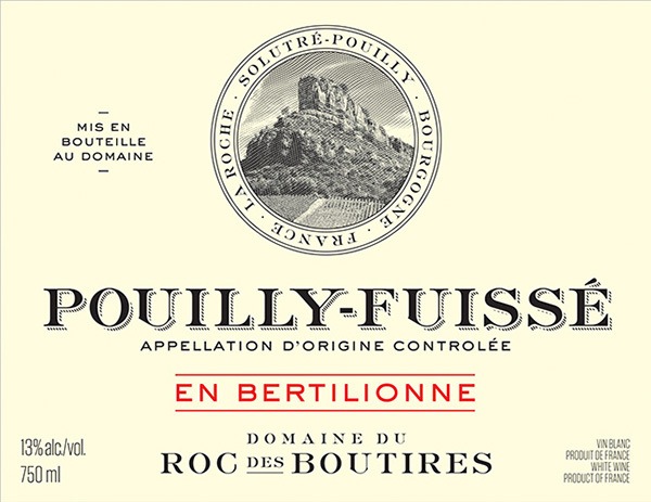 2022 Domaine du Roc des Boutires Pouilly-Fuisse En Bertilionne image