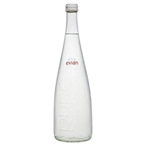 Evian 750ml in Glass - click image for full description