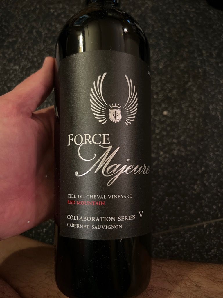 2012 Force Majeure Vineyards Collaboration Series V Ciel du Cheval Vineyard Red Mountain image
