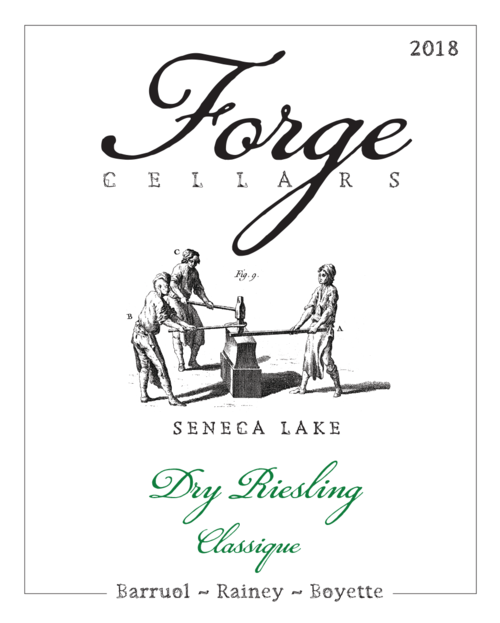 2017 Forge Cellars Dry Riesling Seneca Lake New York image