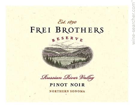 2012 Frei Brothers Reserve Pinot Noir Russian River - click image for full description