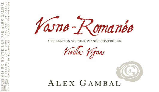 2016 Alex Gambal Vosne Romanee Vielles Vignes - click image for full description