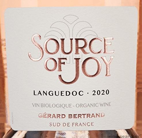 2020 Gerard Bertrand Source of Joy Languedoc - click image for full description