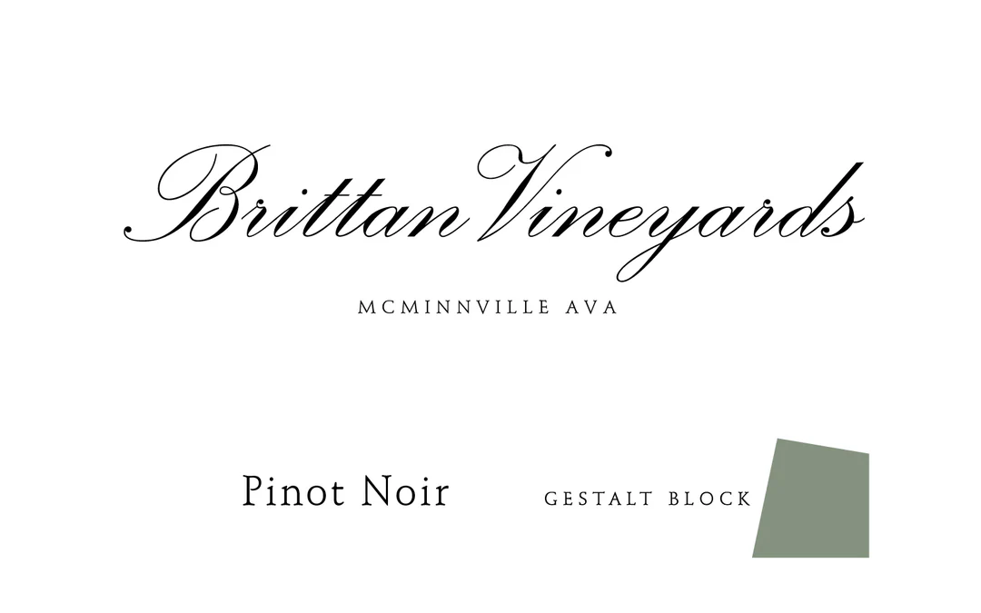 2021 Brittan Vineyards Pinot Noir Gestalt Block McMinnville image