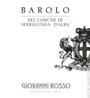 2015 Giovanni Rosso Barolo del Comune di Serralunga d'Alba Barolo - click image for full description