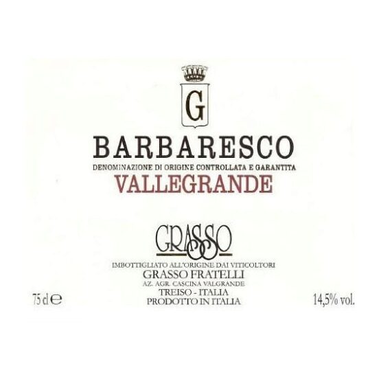 2005 Fratelli Grasso Vallegrande Barbaresco DOCG image