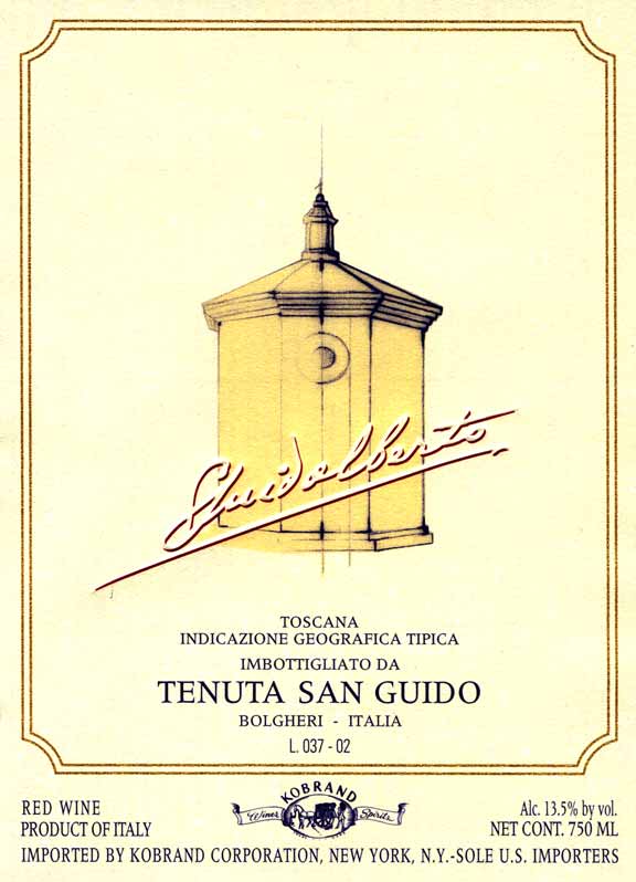2020 Tenuta San Guido Guidalberto Bolgheri - click image for full description