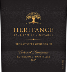 2016 Taub Family Vineyards Heritance Cabernet Sauvignon Beckstoffer Georges III Vineyard Napa image