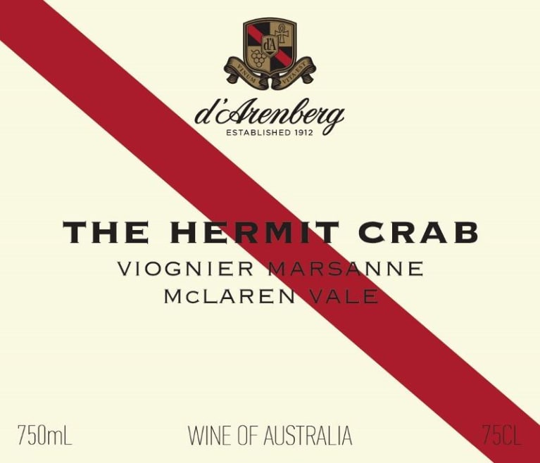 2021 D'Arenberg Hermit Crab Viognier Marsanne - click image for full description