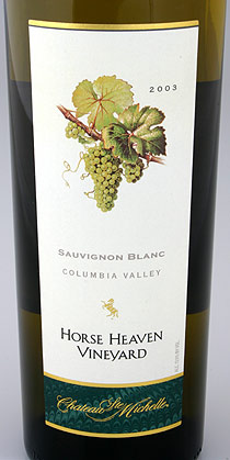 2012 Chateau St Michelle Sauvignon Blanc Horse Heaven Hills - click image for full description
