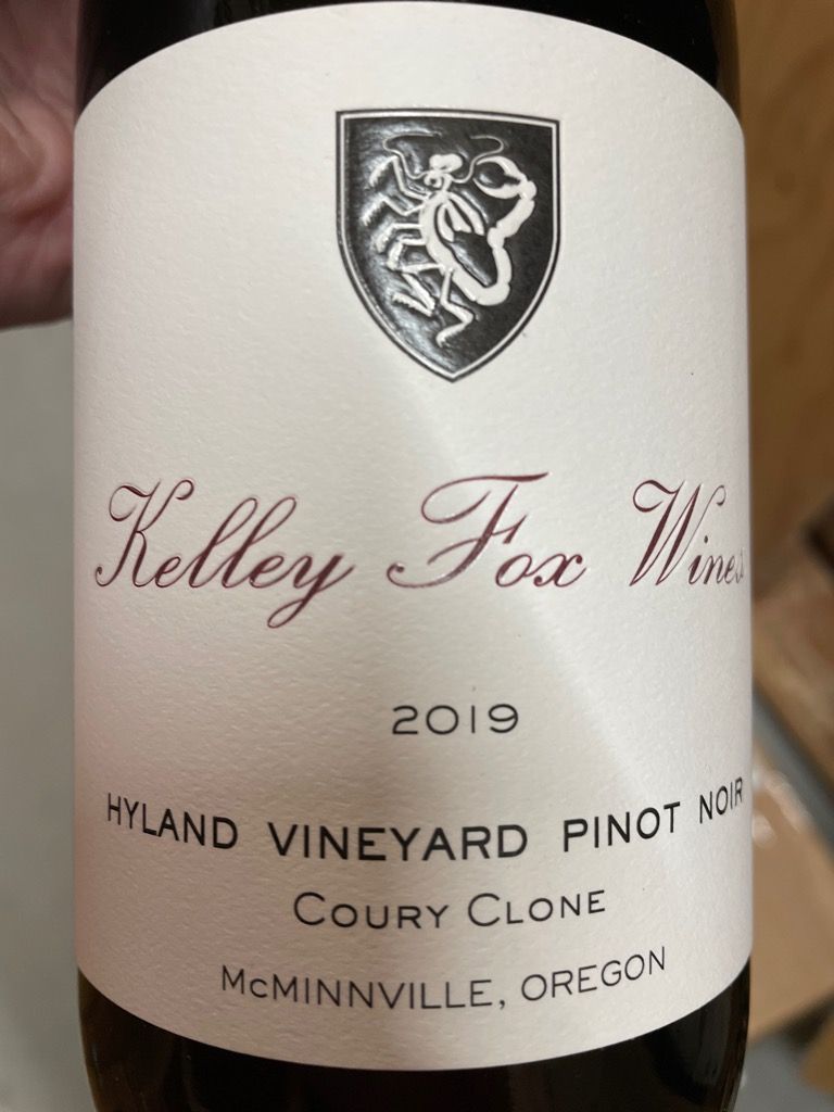2019 Kelley Fox Pinot Noir Hyland Vineyard Magnum - click image for full description