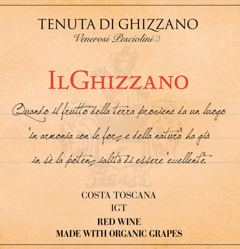 2016 Tenuta di Ghizzano Il Ghizzano Costa Toscana - click image for full description
