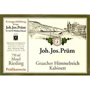 2018 JJ Prum Riesling Graacher Himmelreich Kabinett - click image for full description