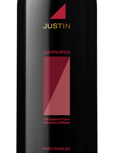 2016 Justin Justification Paso Robles - click image for full description