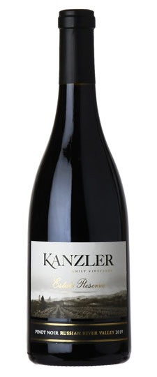 2019 Kanzler Vineyards Estate Reserve Pinot Noir Sonoma Coast - click image for full description