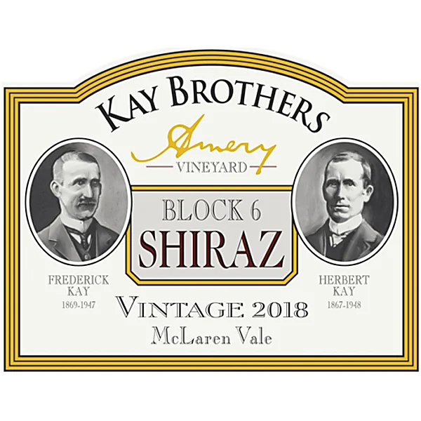 2018 Kay Brothers Amery Vineyards Block 6 Shiraz McLaren Vale image