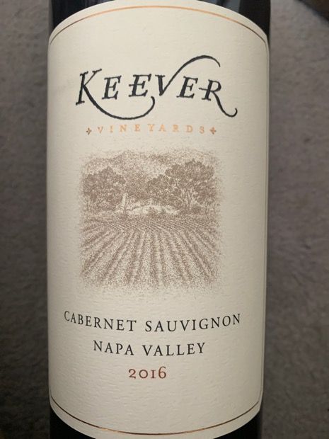 2016 Keever Vineyards Estate Cabernet Sauvignon Yountville image