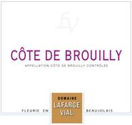 2016 Domaine Lafarge Vial Cote de Brouilly - click image for full description