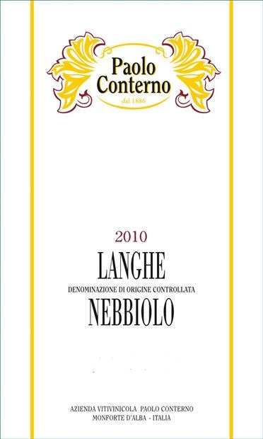 2020 Paolo Conterno Nebbiolo Langhe - click image for full description