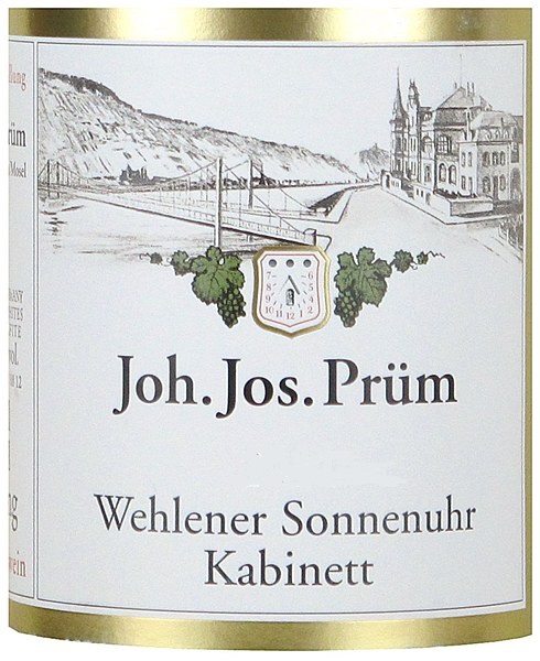 2019 Joh Jos Prum Wehlener Sonnenuhr Kabinett - click image for full description