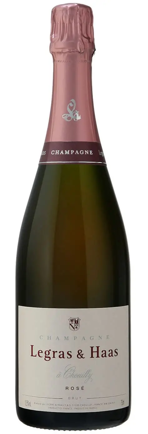 NV LEGRAS & HAAS ROSE BRUT CHAMPAGNE CHOUILLY - click image for full description