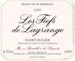 2000 Chateau Lagrange Les Fiefs de Lagrange Saint-Julien image