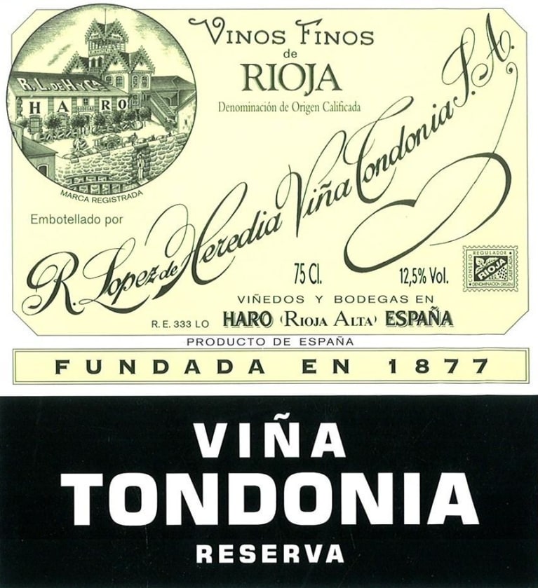 2008 Lopez de Heredia Vina Tondonia Rioja Reserva - click image for full description