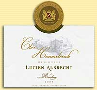2001 Lucien Albrecht Riesling Clos Himmelreich Alsace image