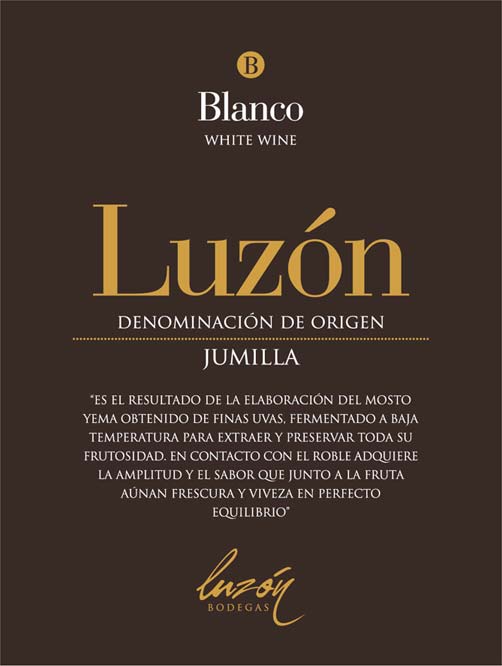 2015 Luzon Blanco Jumilla - click image for full description