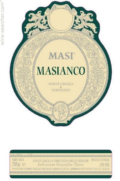 2019 Masi Masianco Pinot Grigio Venezie - click image for full description