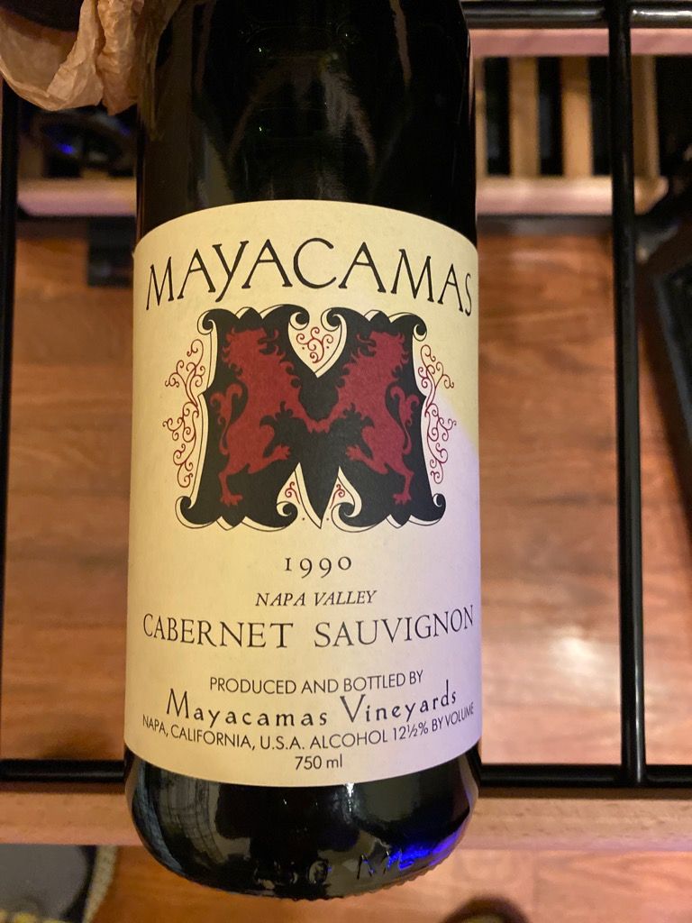 1990 Mayacamas Vineyards Cabernet Sauvignon Mount Veeder image