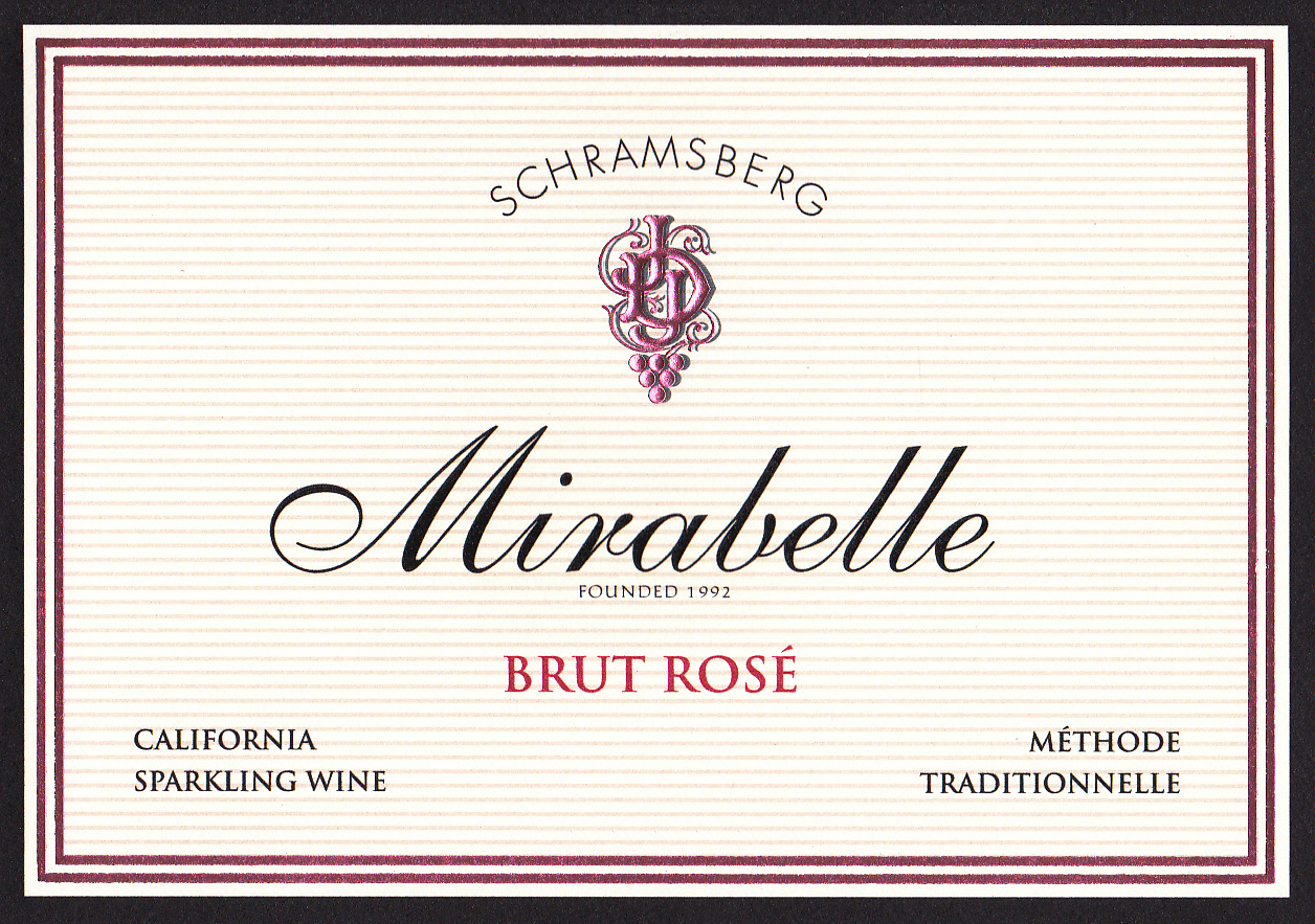 Schramsberg Mirabelle Brut Rose, North Coast, USA - click image for full description