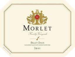 2011 Morlet Family Vineyards Billet Doux Late Harvest Semillon Alexander Valley (1.5 Liter) image