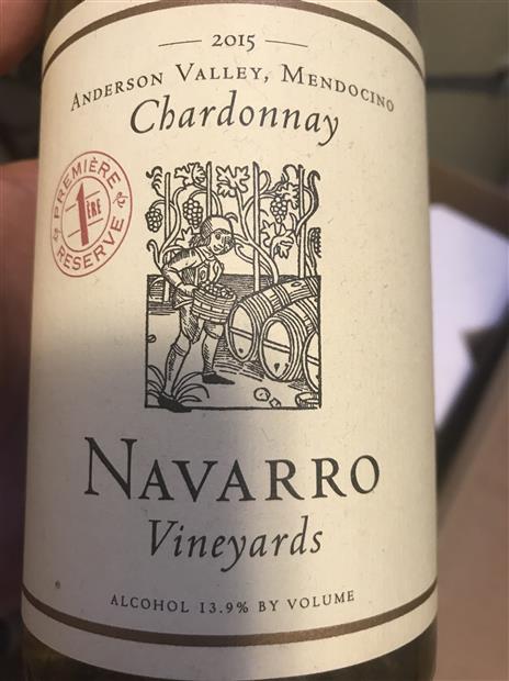 2015 Navarro Vineyards Chardonnay Premiere Reserve Anderson Valley MAGNUM image
