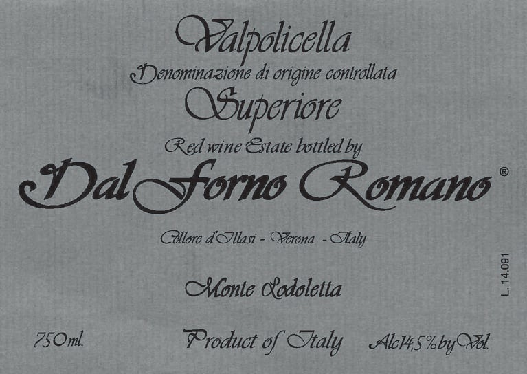 2017 Dal Forno Romano Valpolicella - click image for full description