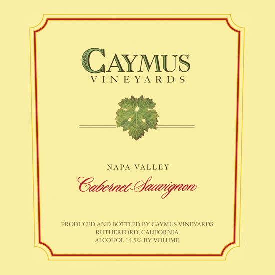 2001 Caymus Vineyards Cabernet Sauvignon, Napa Valley, USA - click image for full description