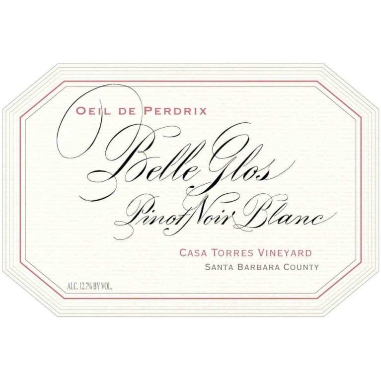2021 Belle Glos Oeil de Perdrix Blanc de Noir Sonoma Coast Rose of Pinot Noir - click image for full description