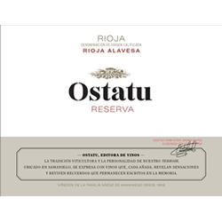 2011 Bodegas Ostatu Rioja Reserva - click image for full description