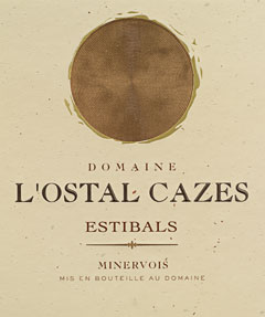 2015 Domaine L'Ostal Cazes Estibals AOC Minervois - click image for full description