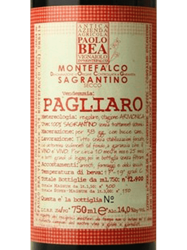 2006 Paolo Bea Pagliaro Secco Sagrantino di Montefalco image